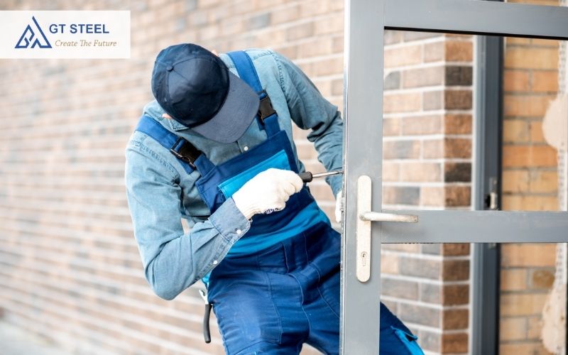 chi phí lắp cửa thép chống cháy