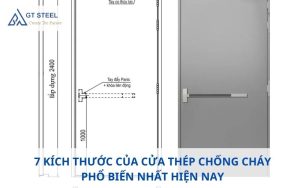 kích thước của cửa thép chống cháy