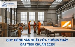 Quy trình sản xuất cửa chống cháy đạt tiêu chuẩn 2025!